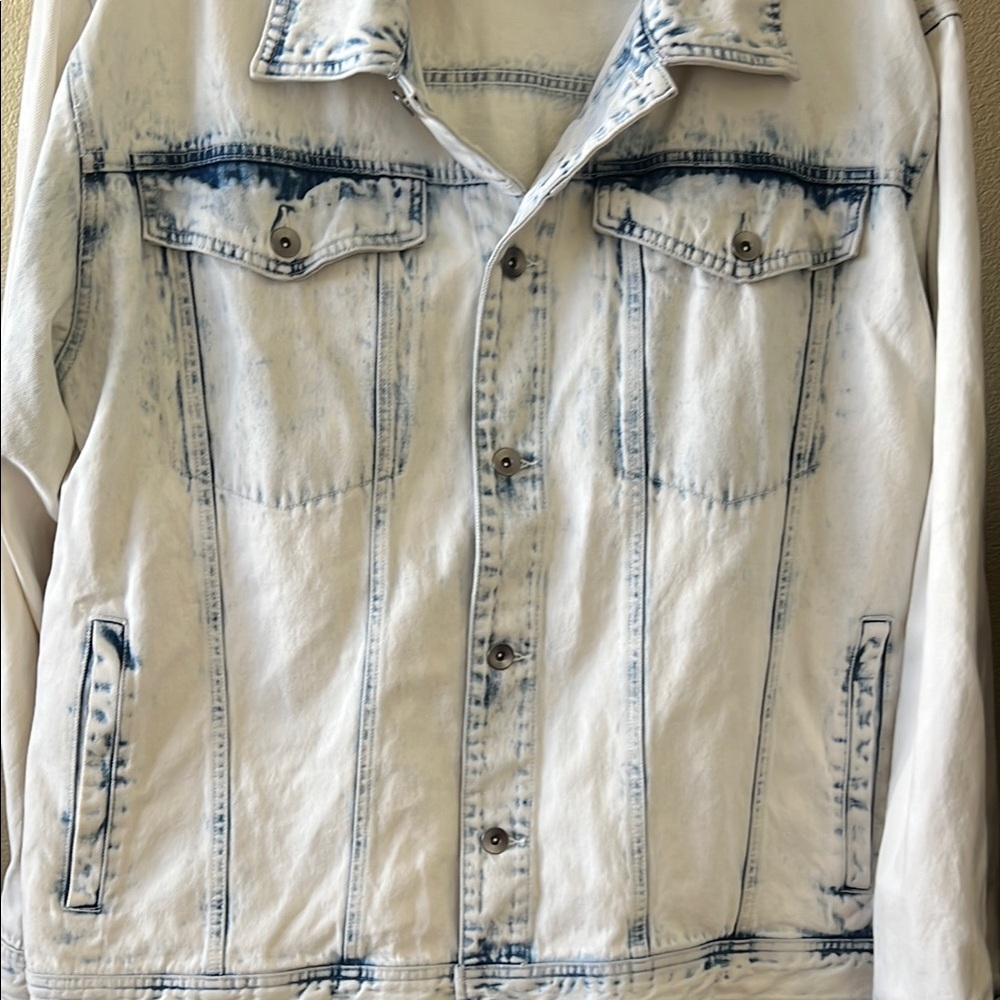 Original use Denim Jacket in White and Blue